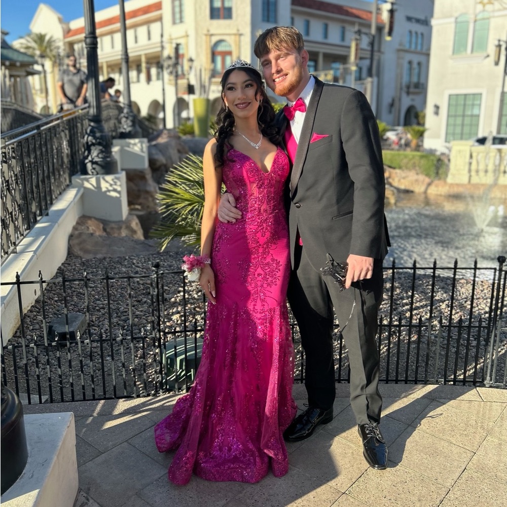 FUCHSIA PROM DRESS
